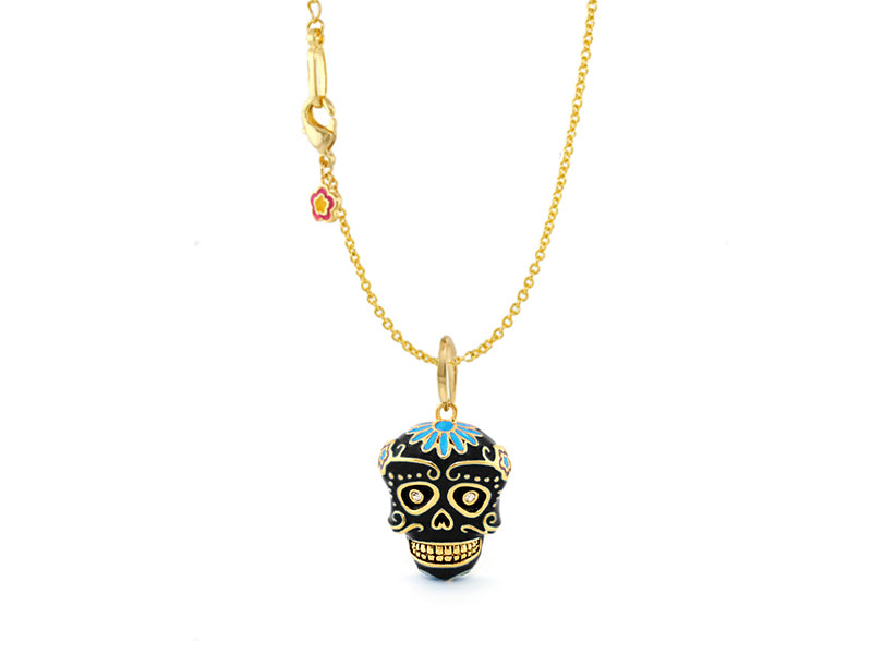 Eau Dia De Los Muertos Skull Pendant