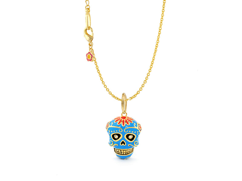 Eau Dia De Los Muertos Skull Pendant