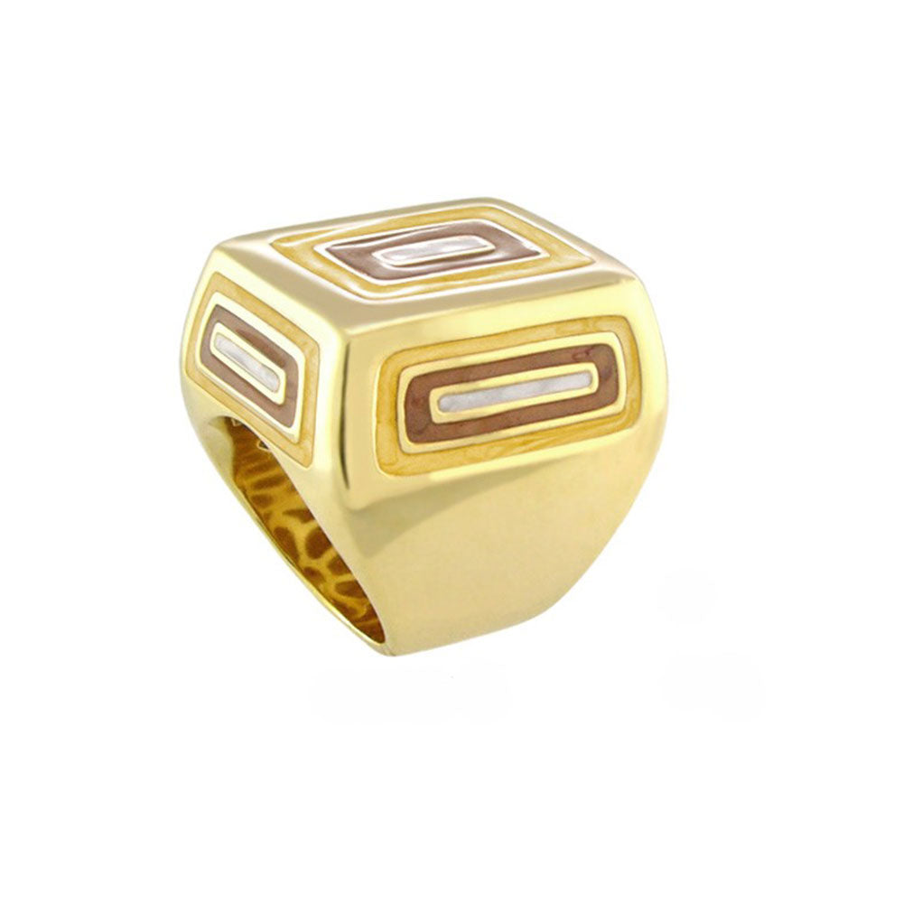 Modern Art cocktail ring