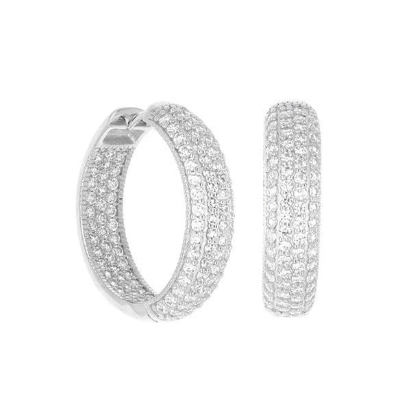 Glamour Pave .925 Earring