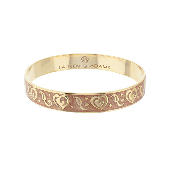 Hidden Hearts Slip-On Bangle