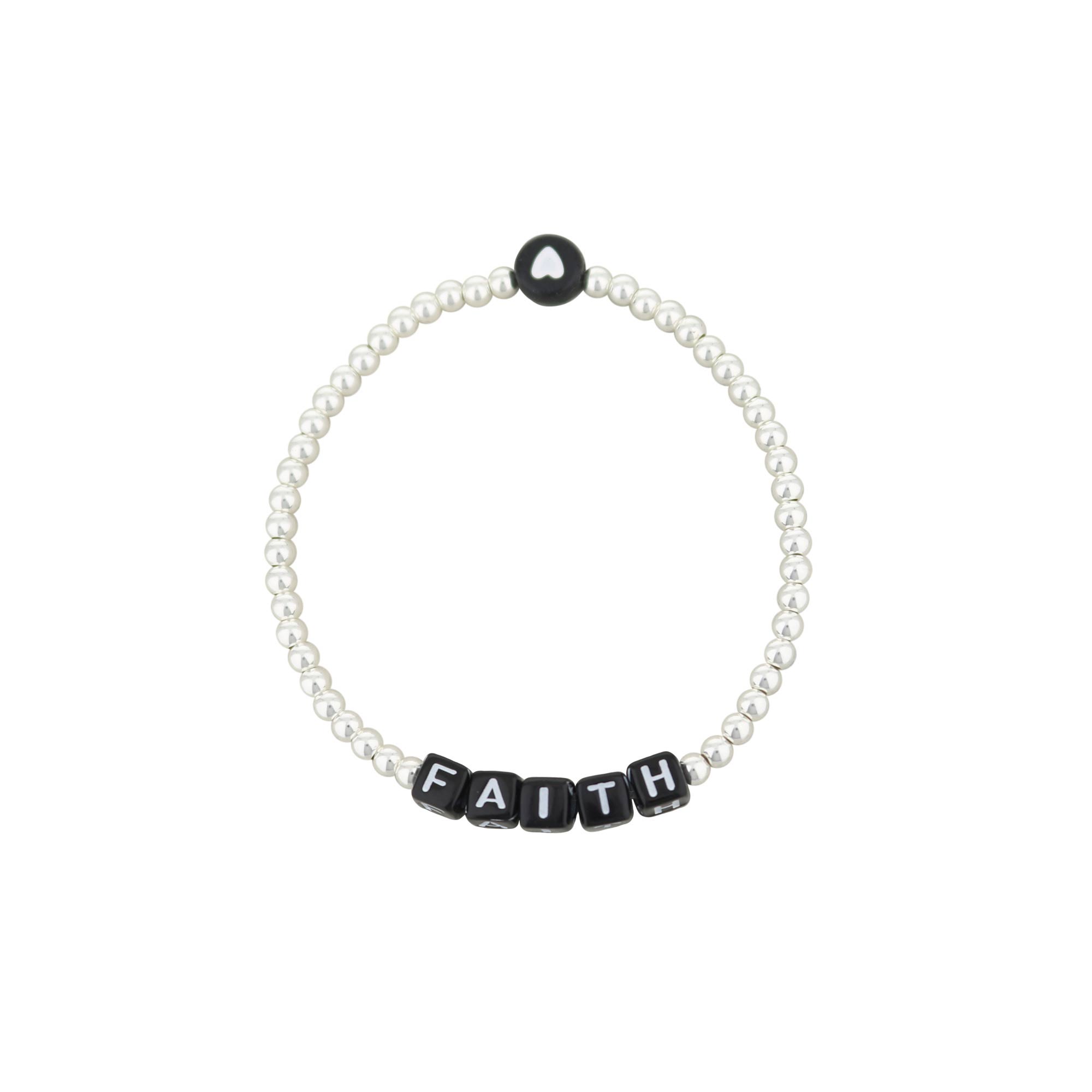 Lorelai Faith Silver 3mm Beads Bracelet