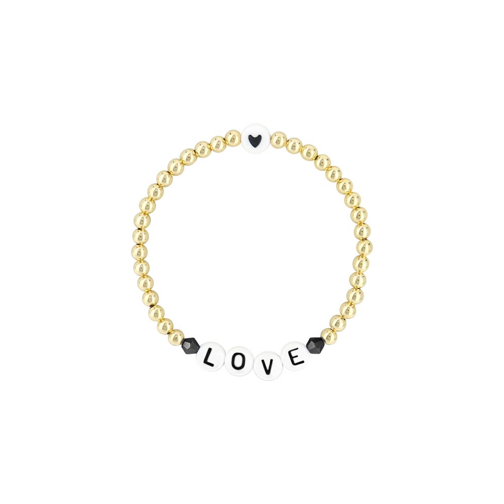 Lorelai Love 14k Gold Filled 4mm Beads Bracelet