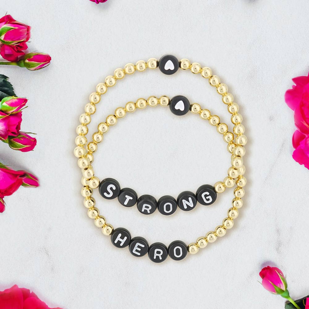 Lorelai Hero 14k Gold Filled 4mm Beads Bracelet