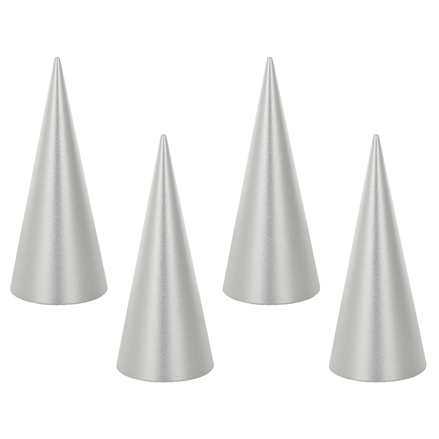 Single Ring Aluminum Cone Display - Set of 4