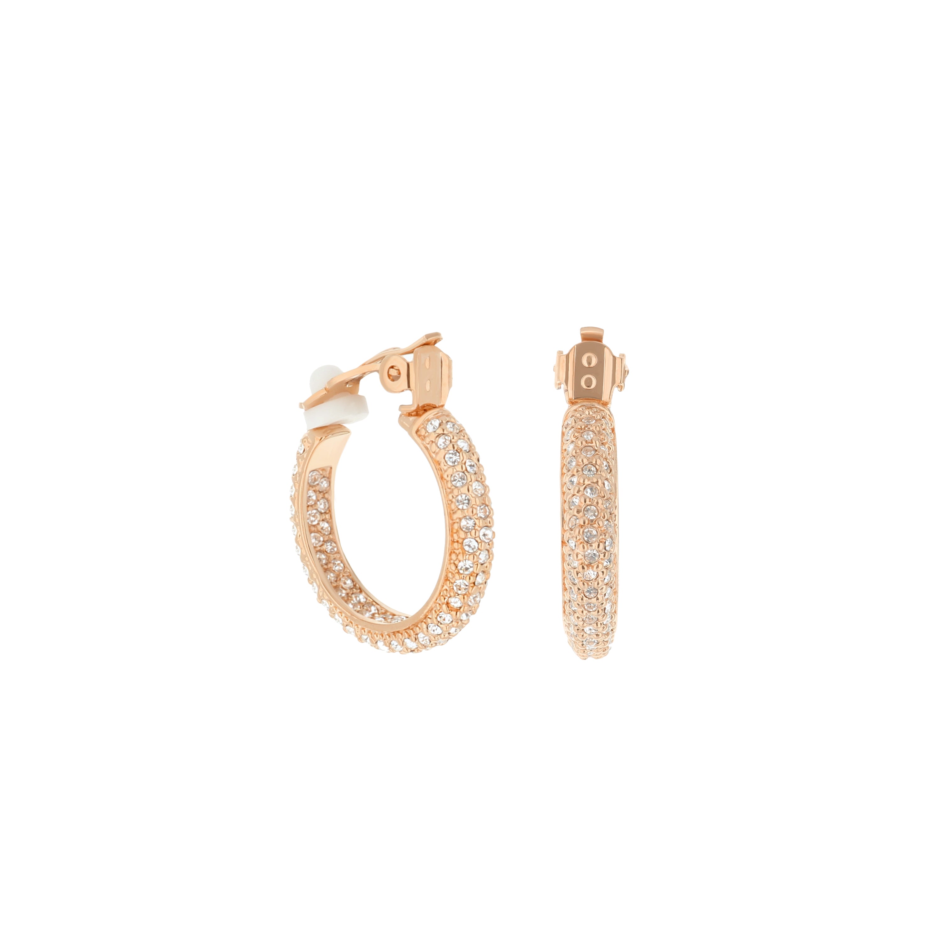 Pave Hoop Earrings