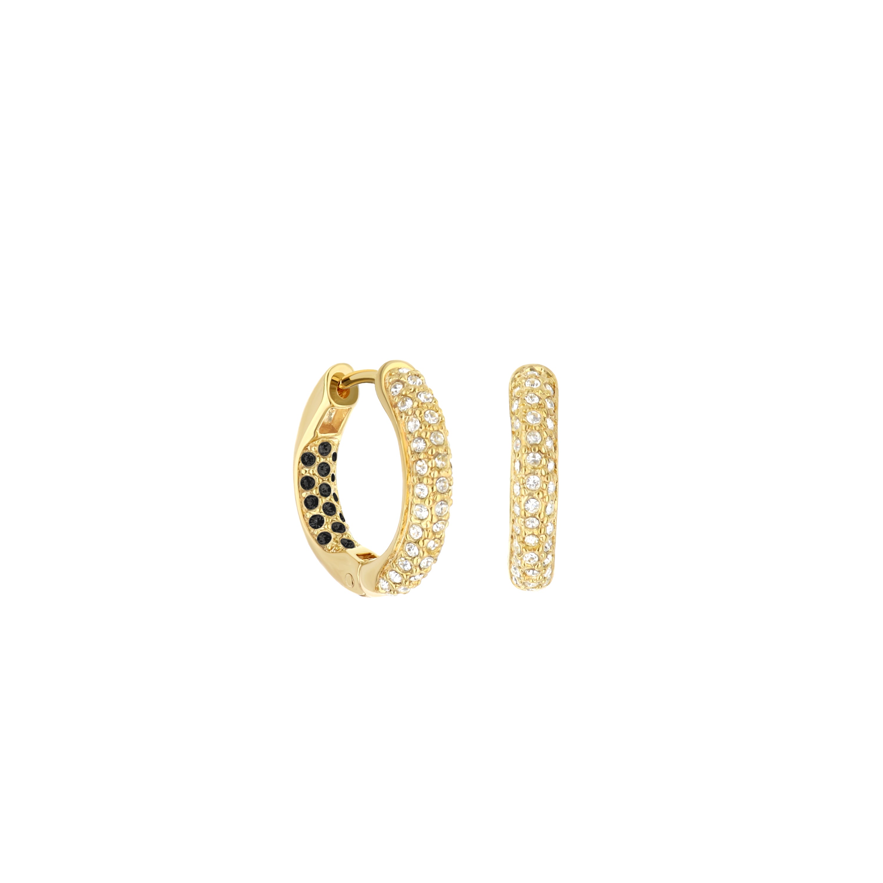 Pave Hoop Earrings