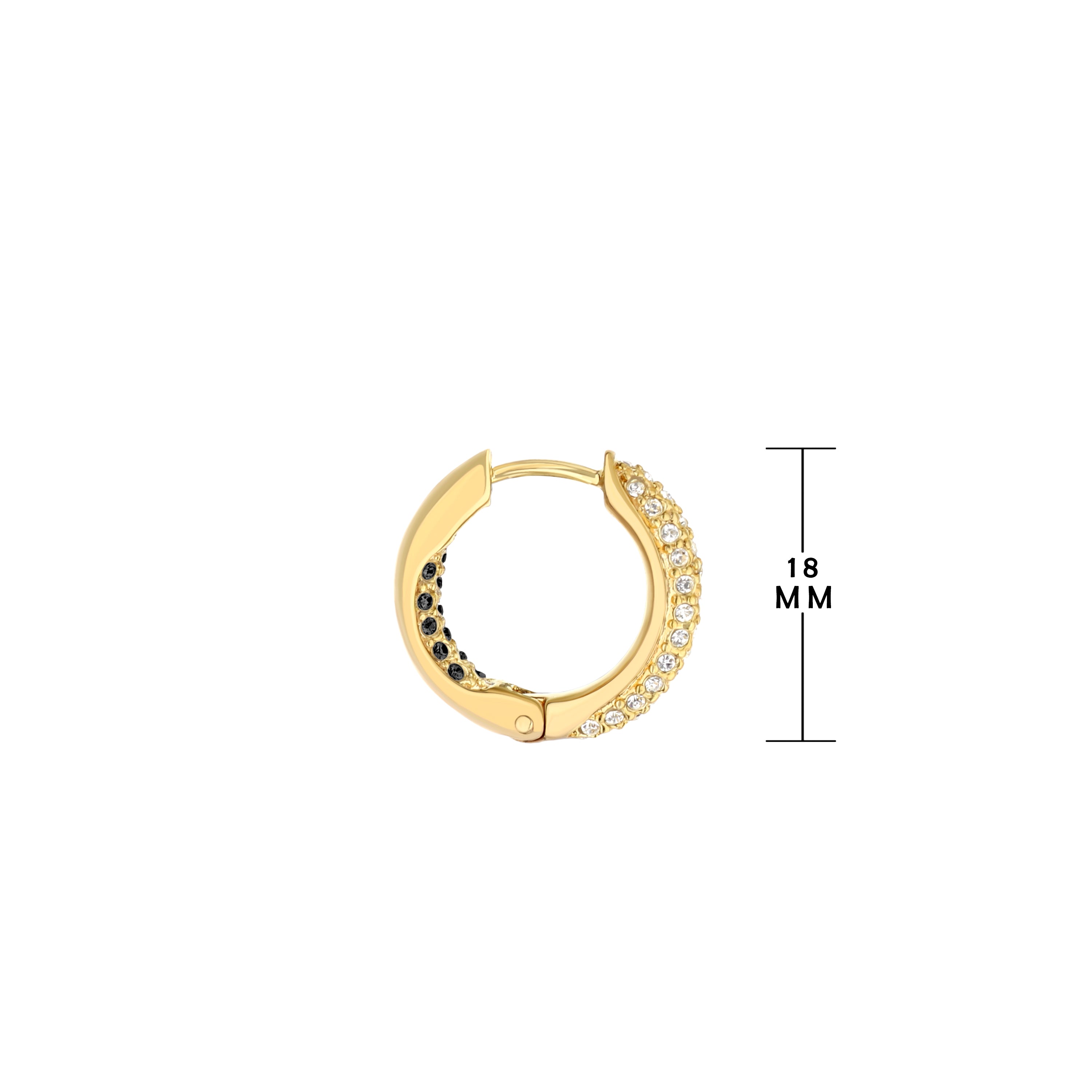 Pave Hoop Earrings