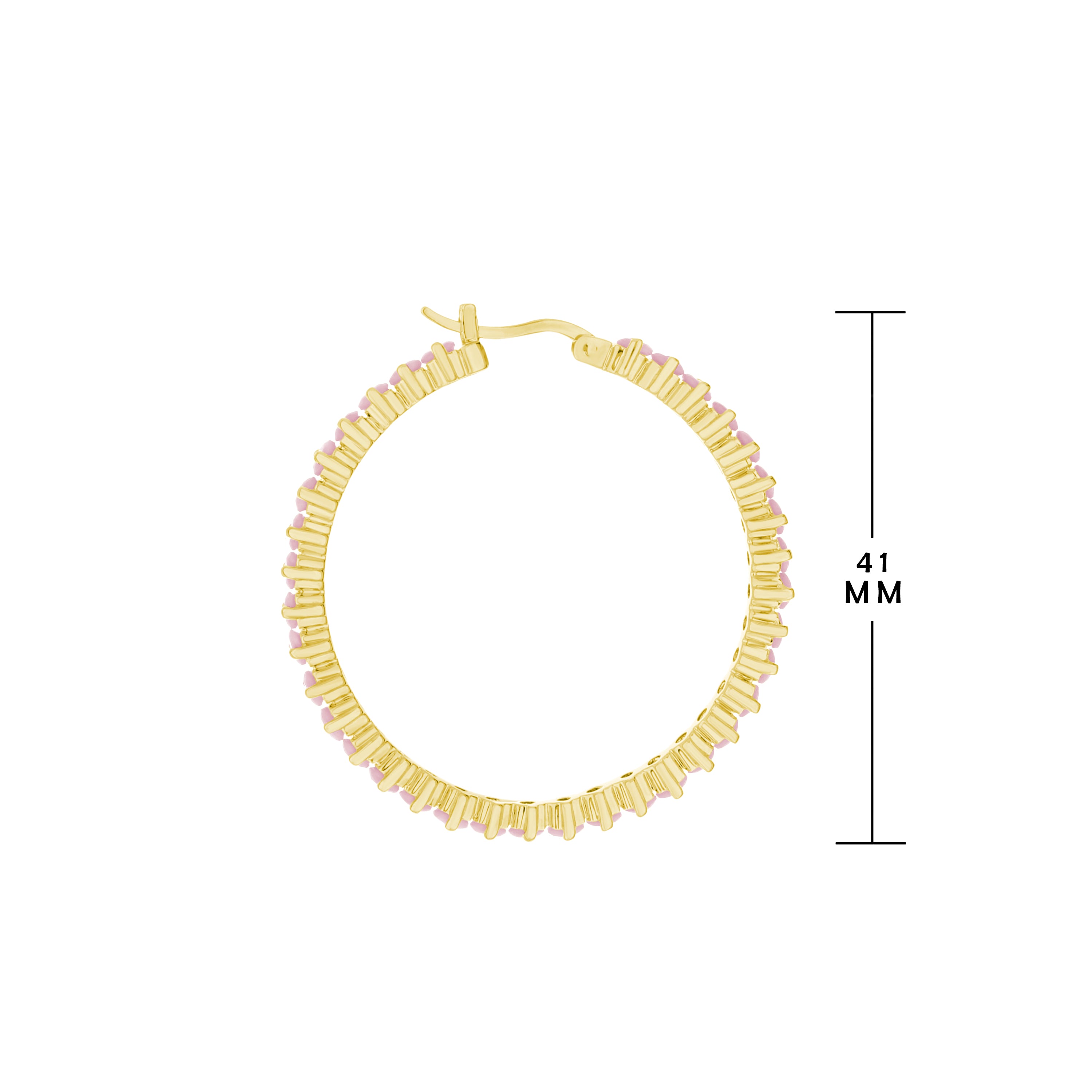 Pave Hoop Earrings