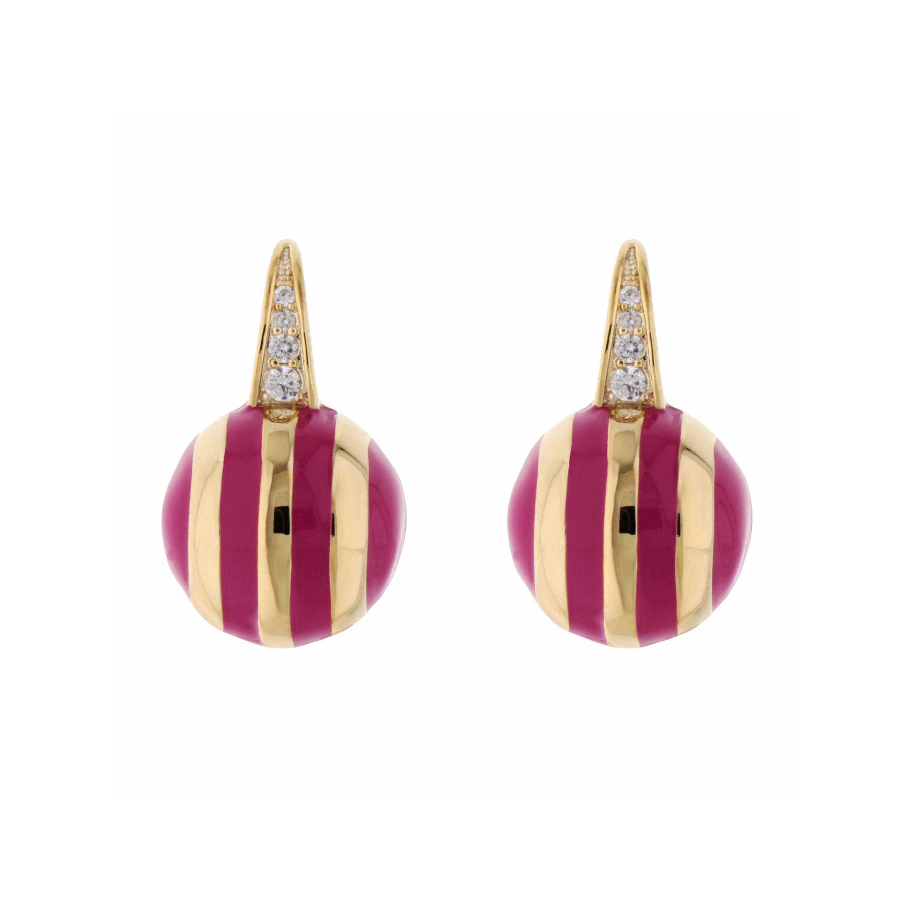 Bamboo Striped Earrings