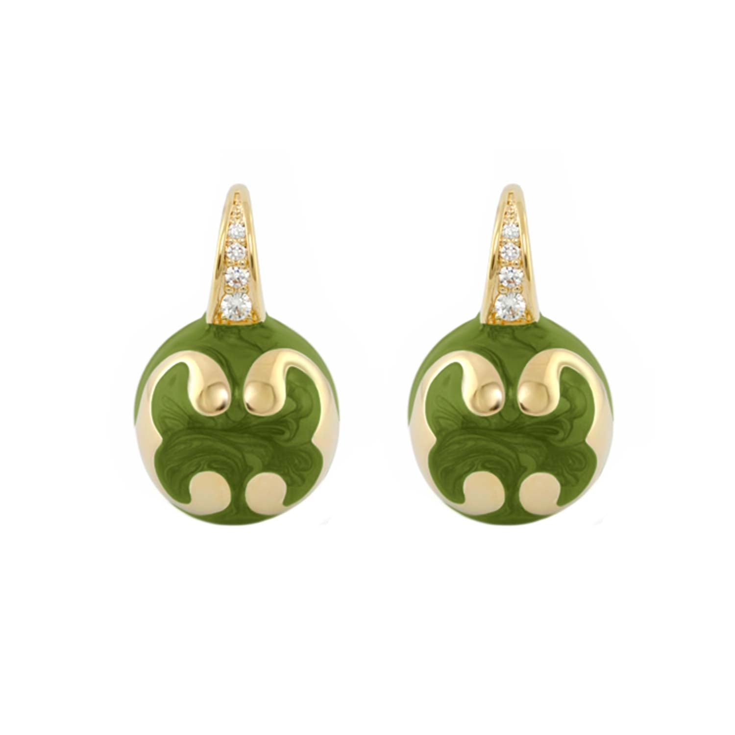Bamboo Scroll Earrings