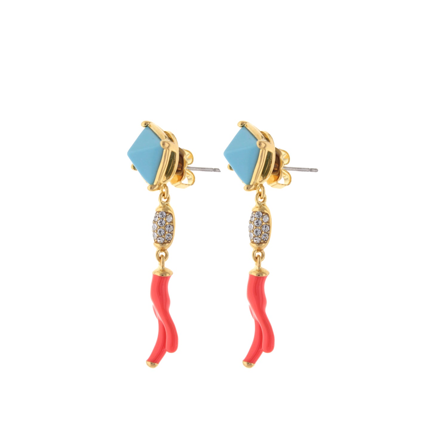 Gold drop earrings | PrettyLittleThing