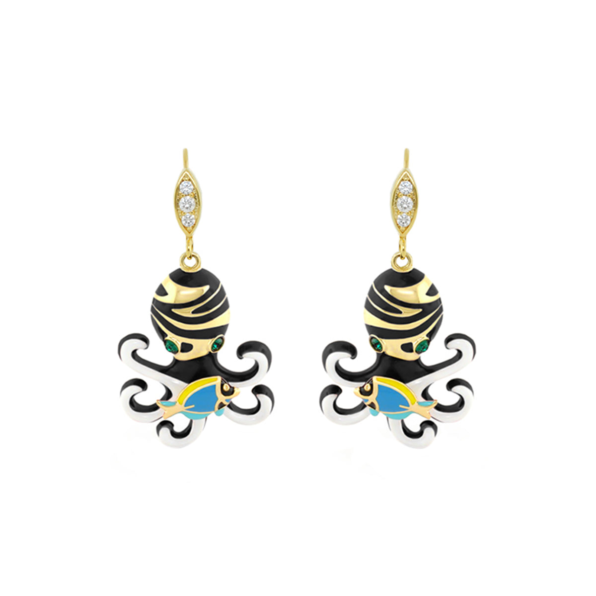 Eau Octopus Earrings