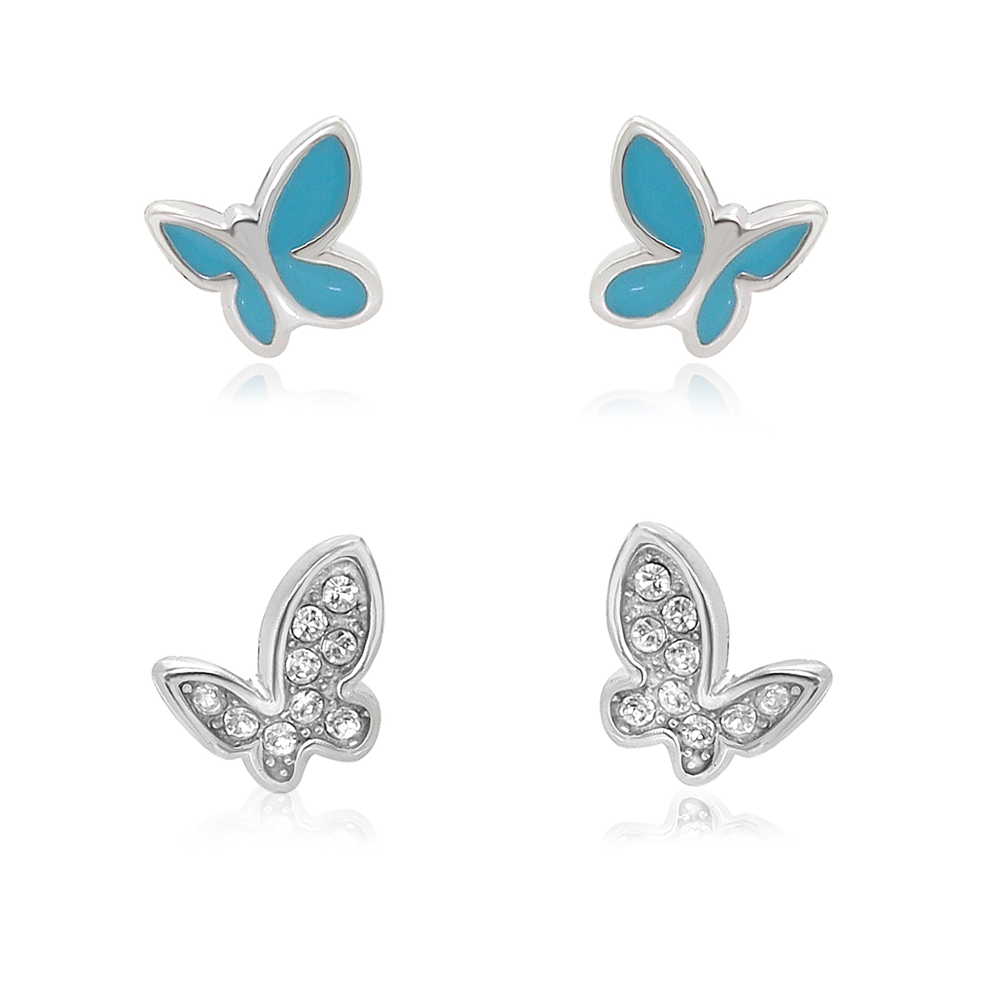 Sydney Leigh Butterfly Earrings Set of 2