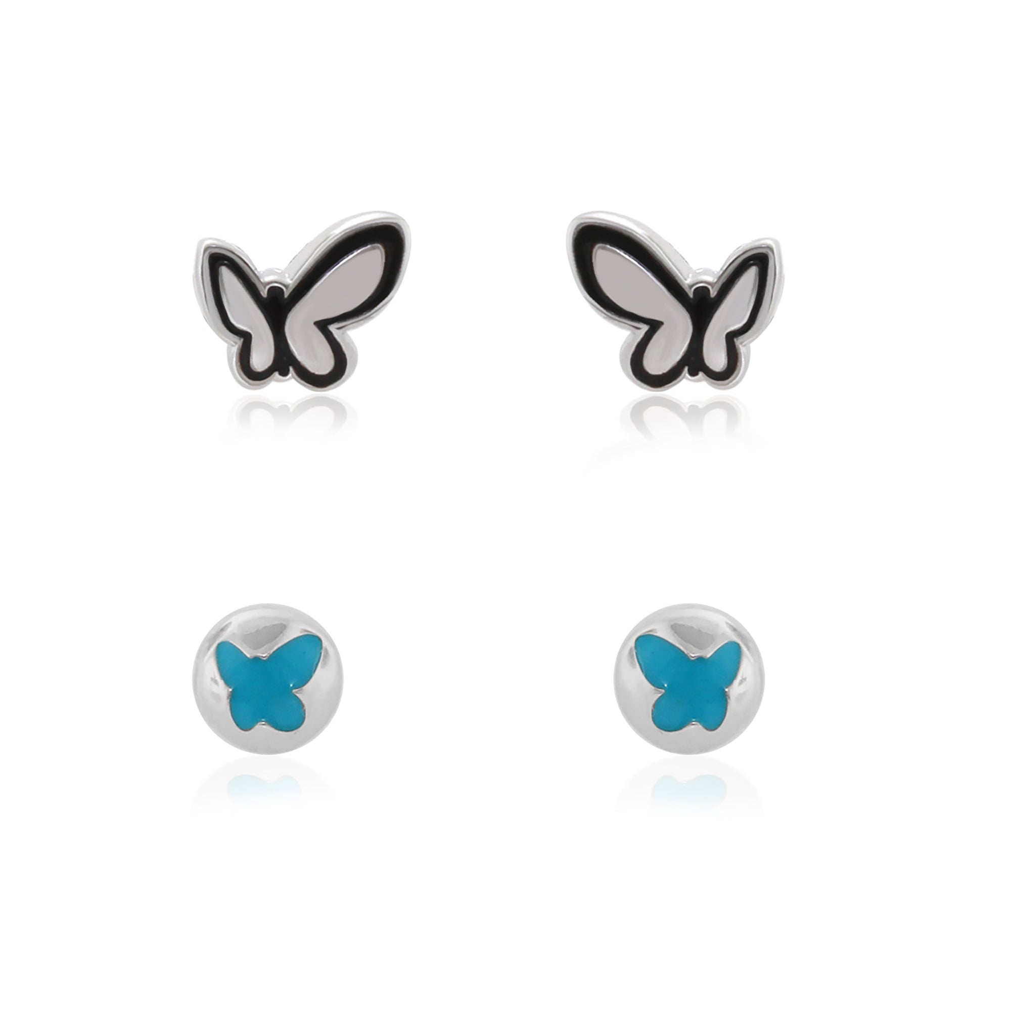 Sydney Leigh Butterfly Earrings Set of 2
