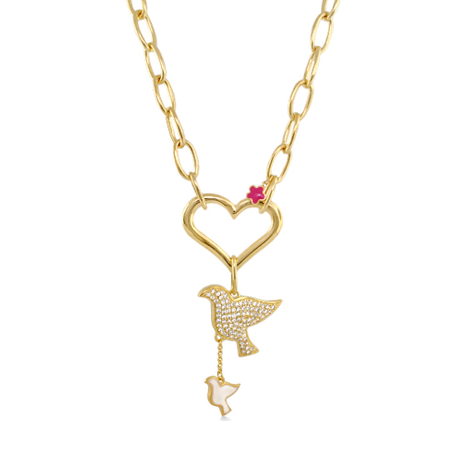 Peace and Dove Necklace