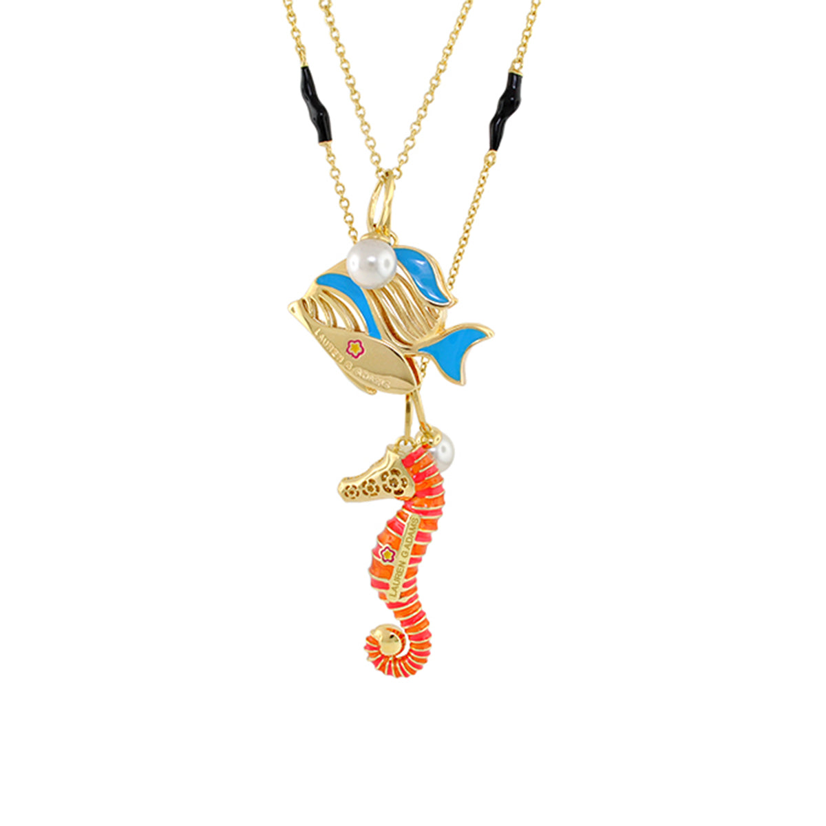 Eau Fish & Seahorse Necklace