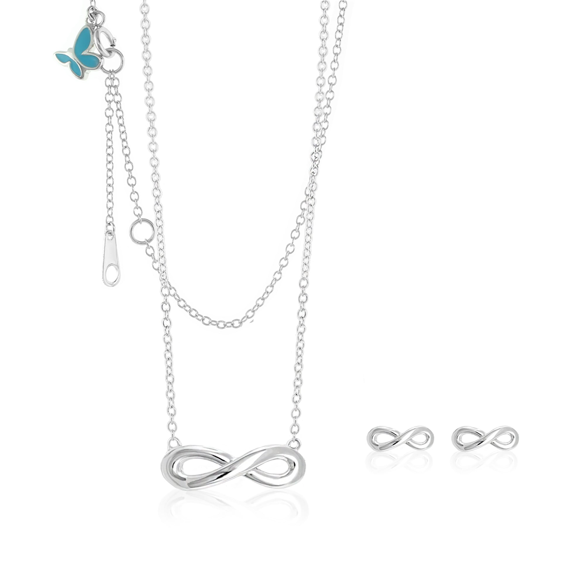 Sydney Leigh Infinity Necklace & Earrings Set