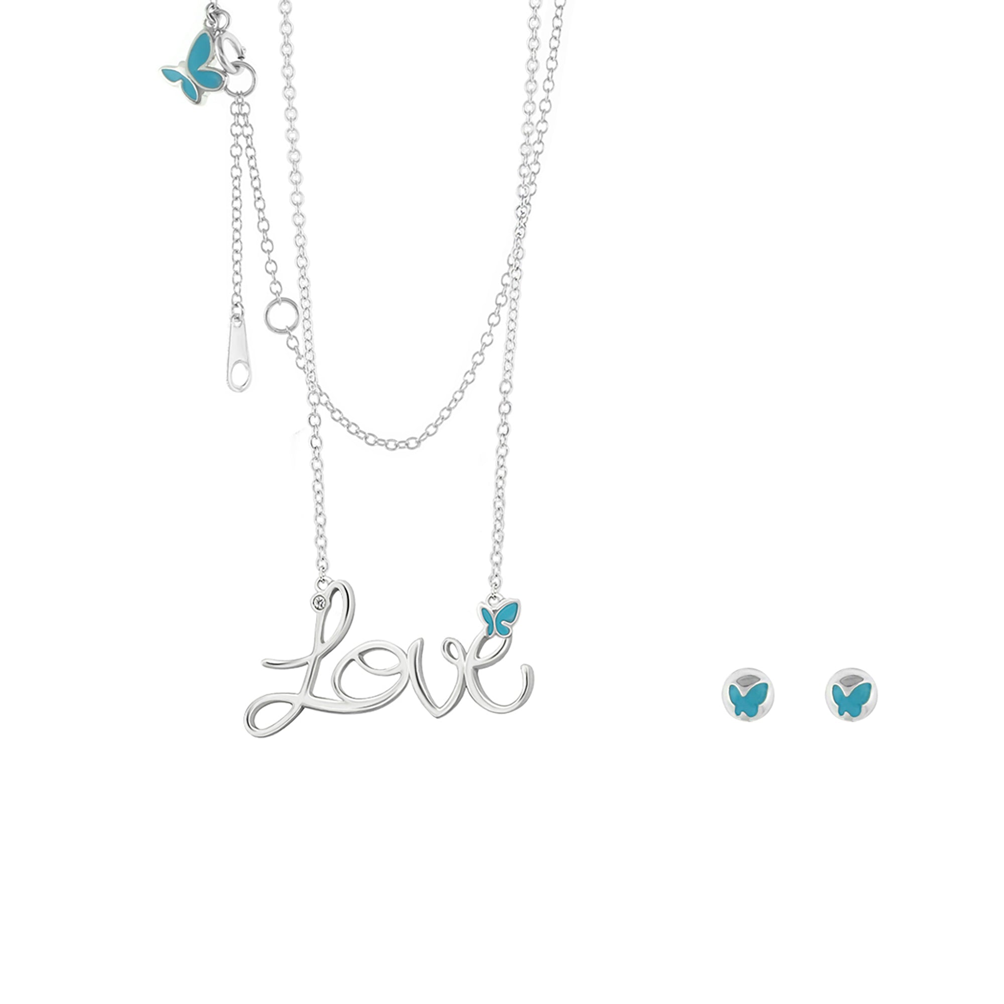 Sydney Leigh Love Necklace & Earrrings Set