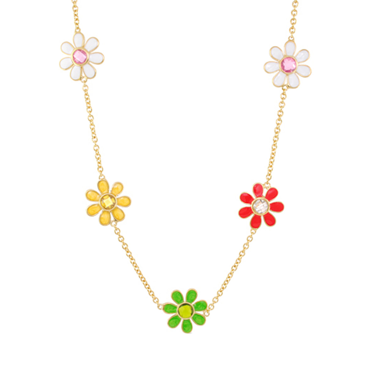 Daisy Bouquet Flower Necklace