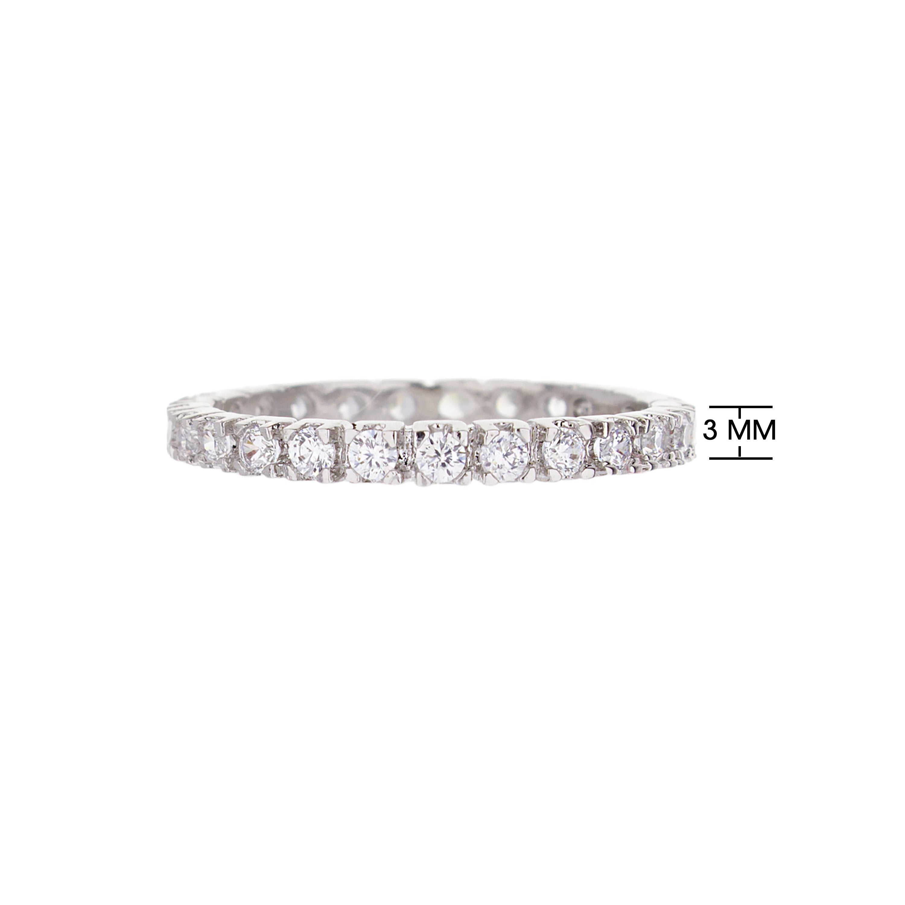 Glamour Pave Eternity Band