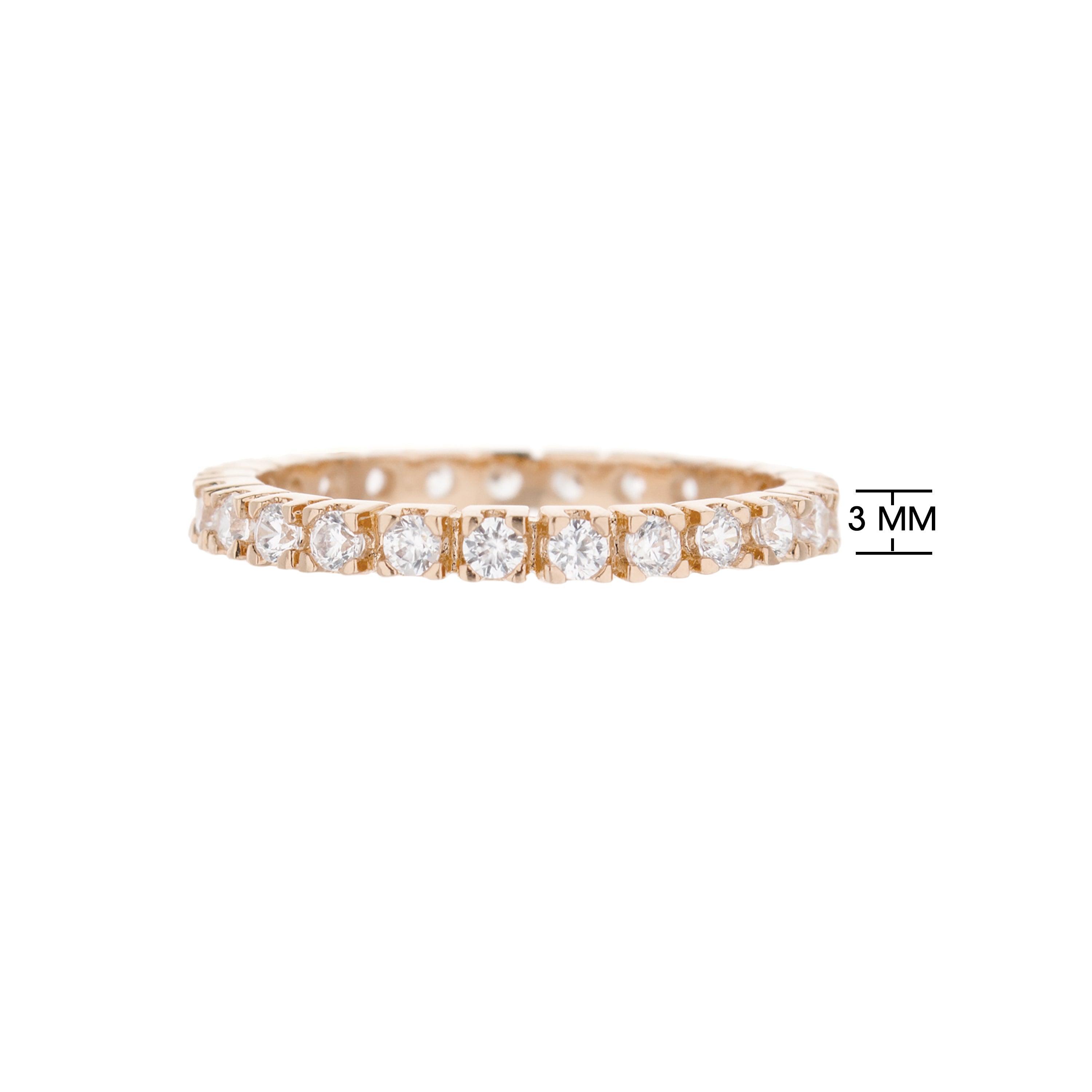 Glamour Pave Eternity Band