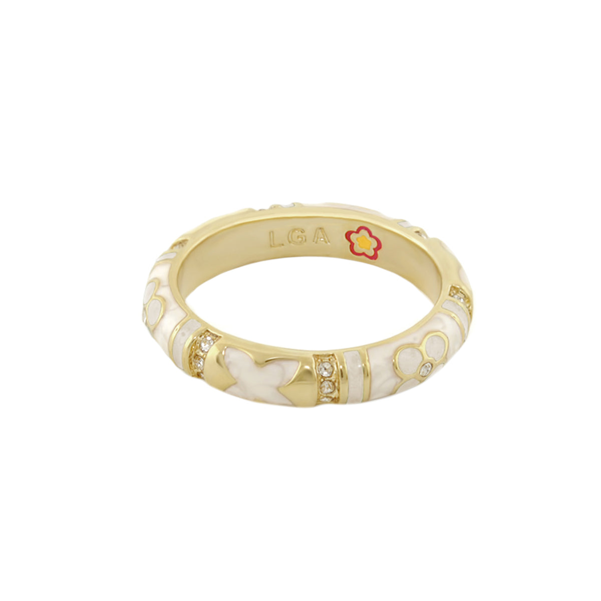 Floral Knight Stackable Ring