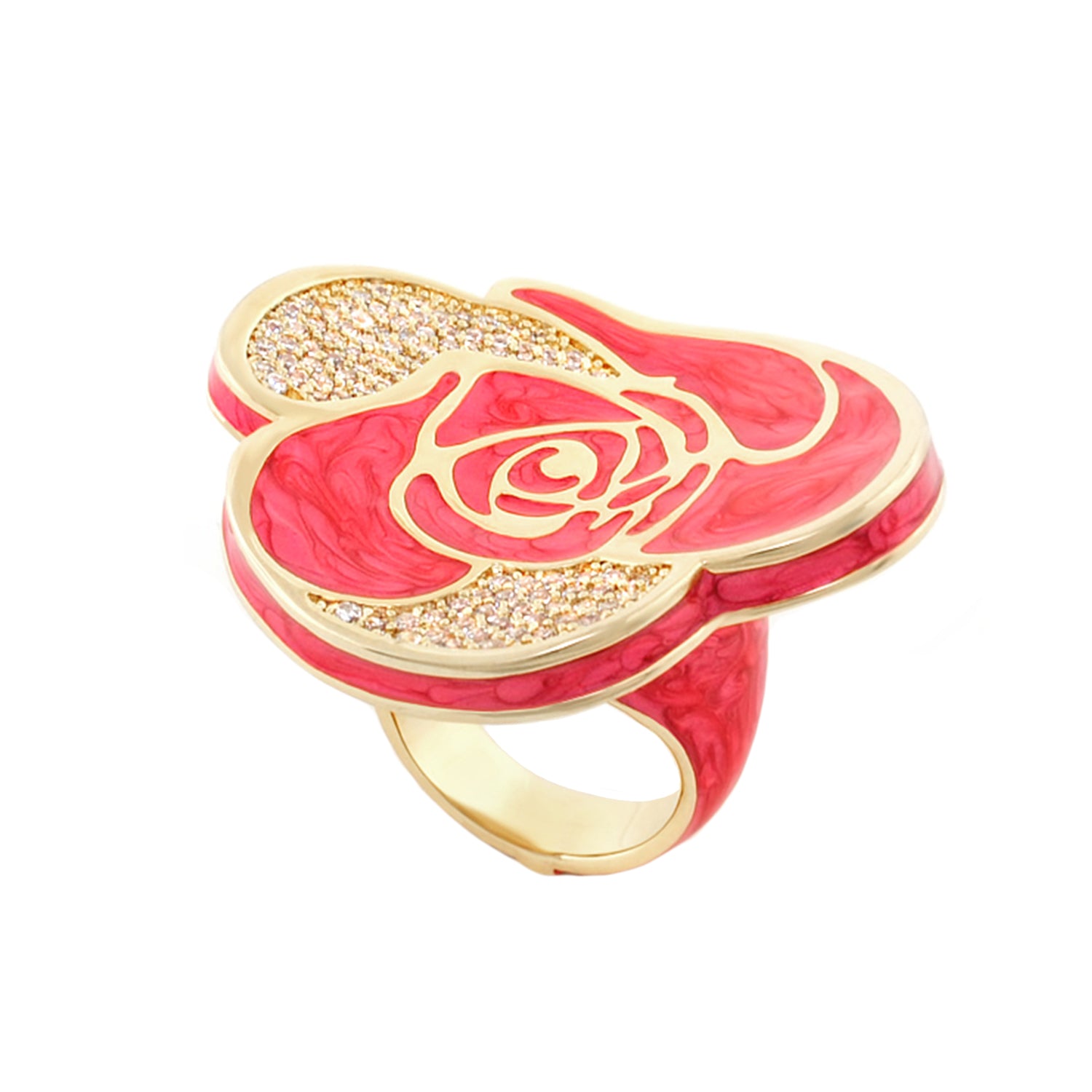 Rose Petal Cocktail Ring