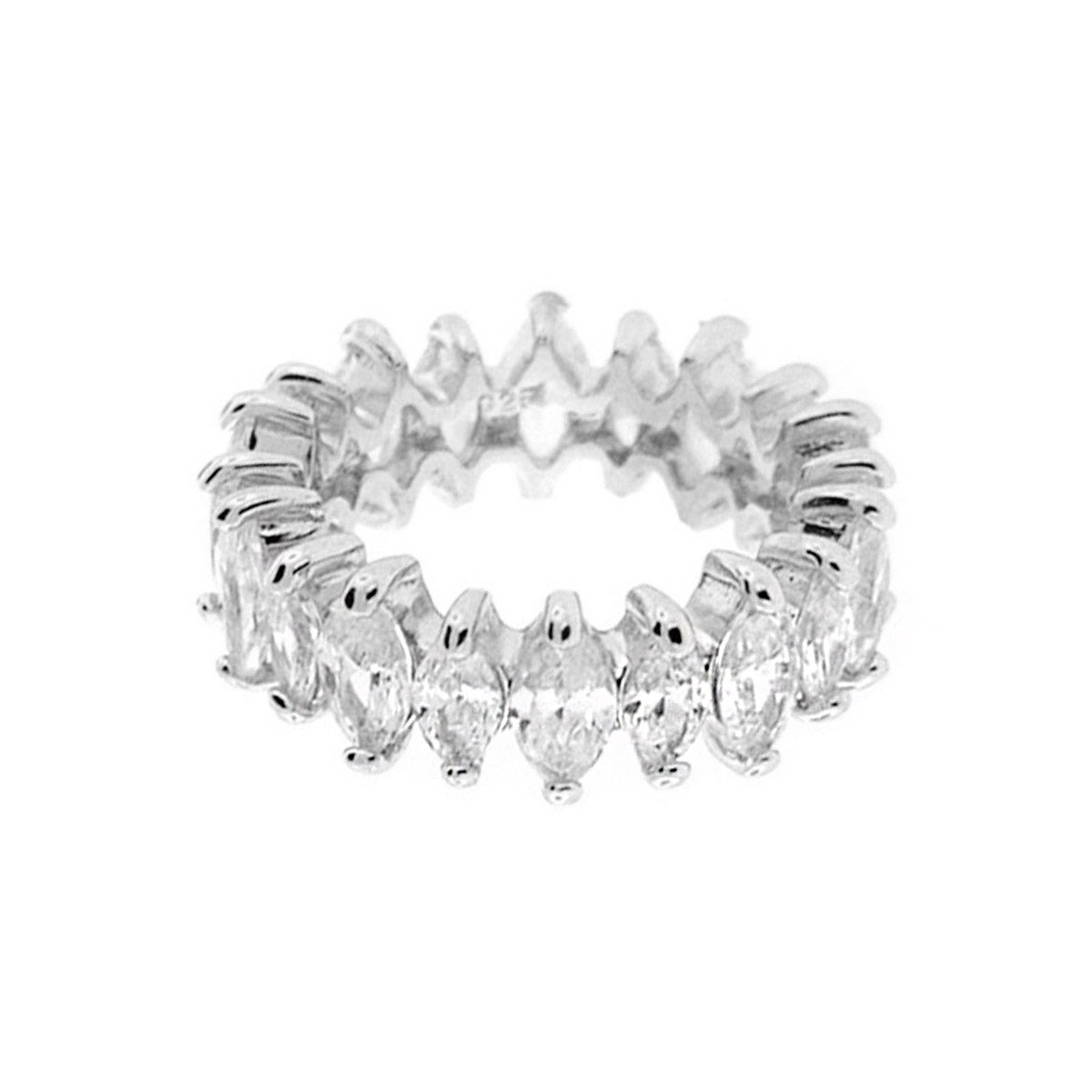 925 Marquise Cut Eternity Band