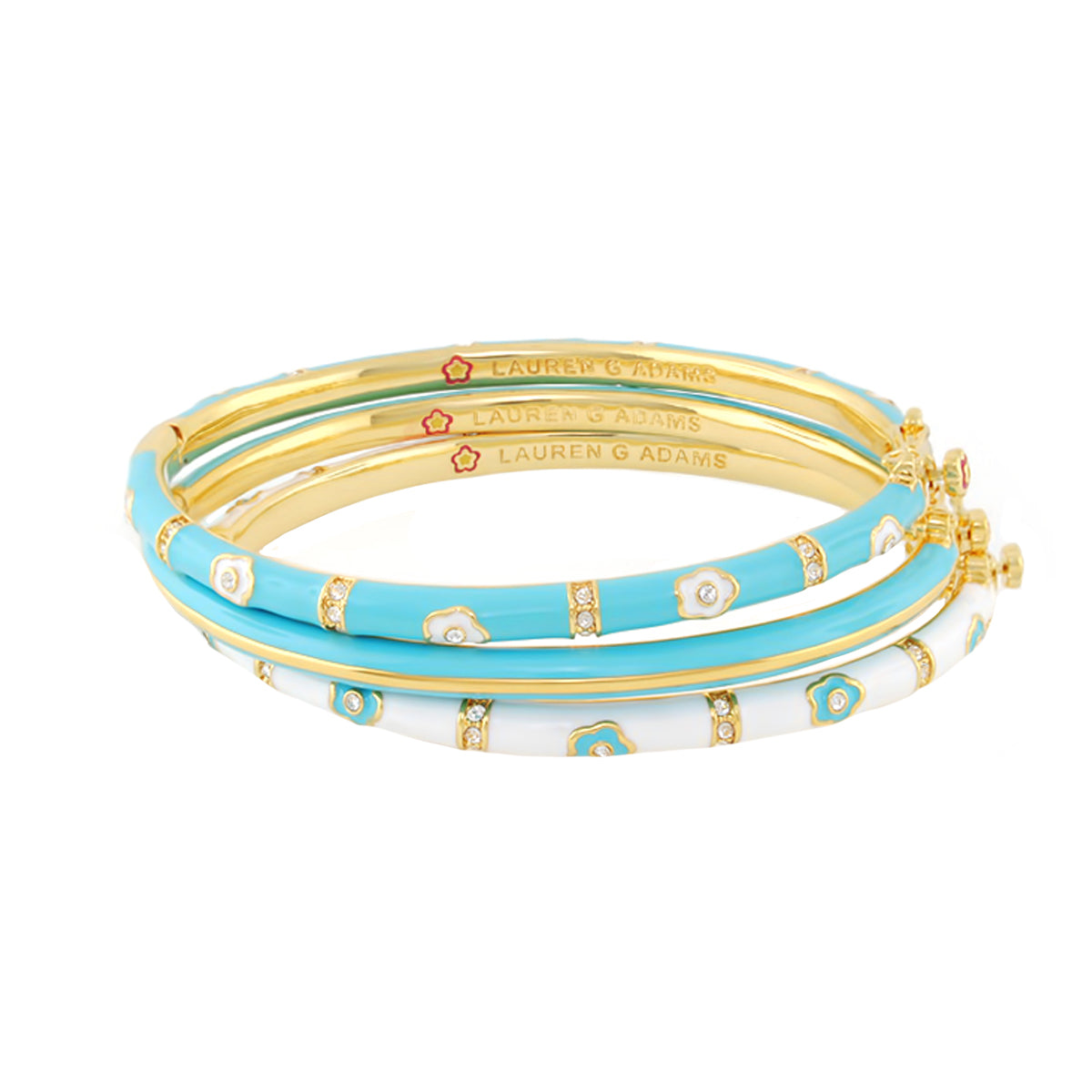 Daisy Love Set of 3 Bangles